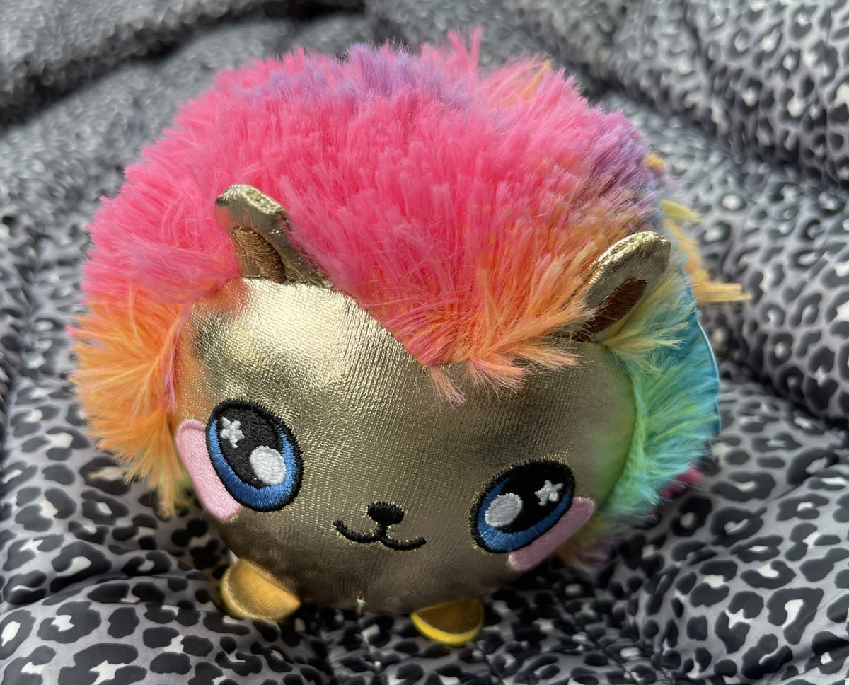 Squeezamals Scented PUNKY HEDGEHOG Plush Squeeze Ball Gold