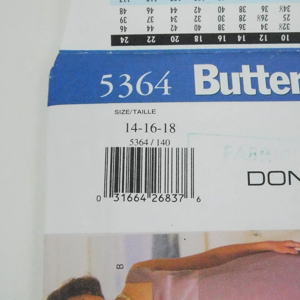 Butterick 5364 Misses Petite Jacket Dress Sewing Pattern Size 14-18 Uncut Empire - Image 4 of 4