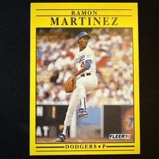 1991 Fleer Ramon Martinez #212 Los Angeles Dodgers