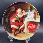 Vintage Coca-Cola Decorative Plate Santa Please Pause Here Christmas Coke