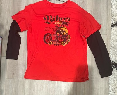 Destruction Red Long Sleeve Shirt size XL