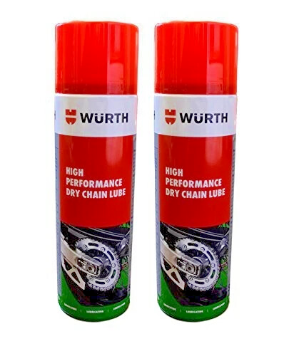 Wurth Motorcycle Chain Lube TWIN PACK High Performance Dry Lube For Chain 500ml - Image 7