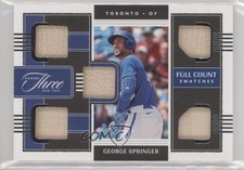2022 Panini Three and Two Full Count Swatches 18/25 George Springer #FCS-GS xr1