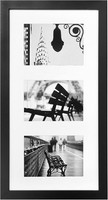 Muzilife 3Er Bilderrahmen Galerie 25X50Cm, Schwarz Fotogalerie AufhäNgung