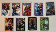 Round1 Andamiro Coin Pusher Arcade Marvel Avengers 9 Cards Full Set with Thanos