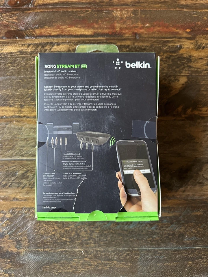 Receptor de audio Belkin Song Stream BT HD Bluetooth HD nuevo-caja abierta Foto 2 de 4