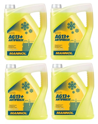 20l Mannol 4014 Antifreeze AG13+ - 40°C Advanced gelb Frostschutz Fertigmix 