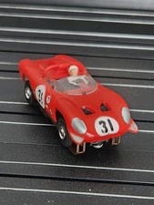 Alpha Romeo Red/Chrome Aurora T-Jet Very Nice Complete Slot Car