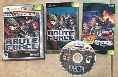 Brute Force Complete in Case w/ manual & Catalog Original Xbox