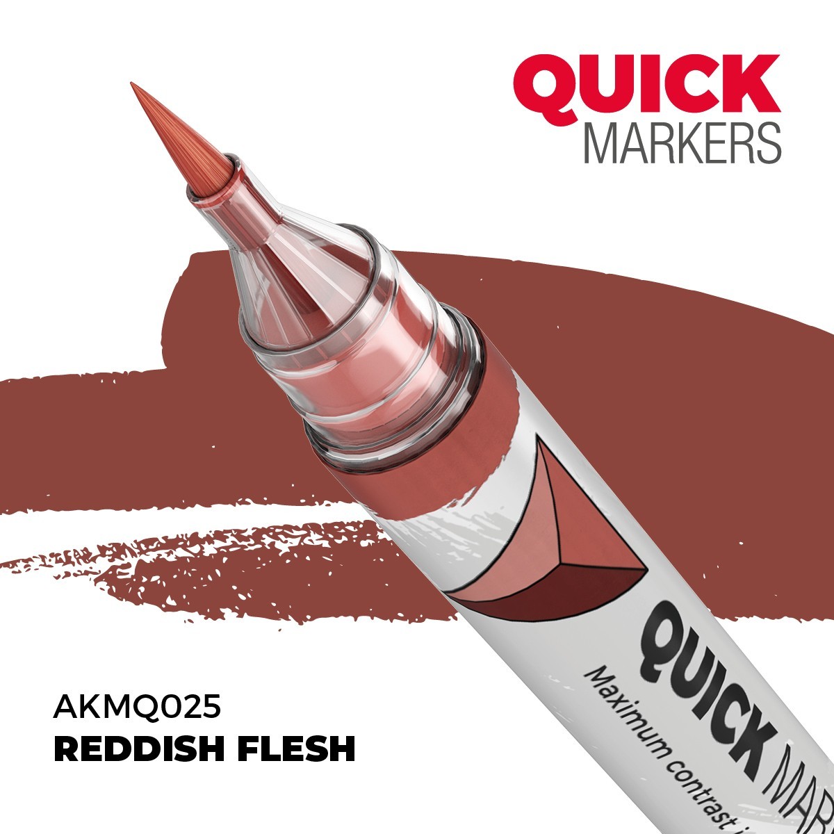 AK Interactive Acrylic Quick Markers For Tabletop Wargames Reddish Flesh AKMQ025