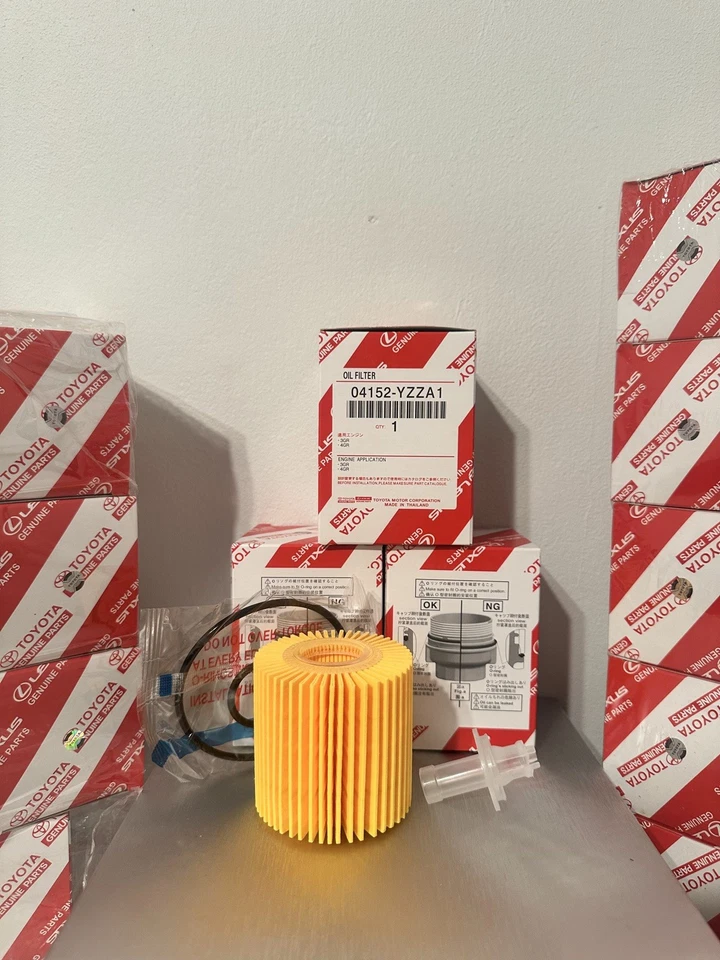 3 PACK TOYOTA LEXUS SCION OEM ENGINE OIL FILTER 04152-YZZA1 - Image 4 of 4