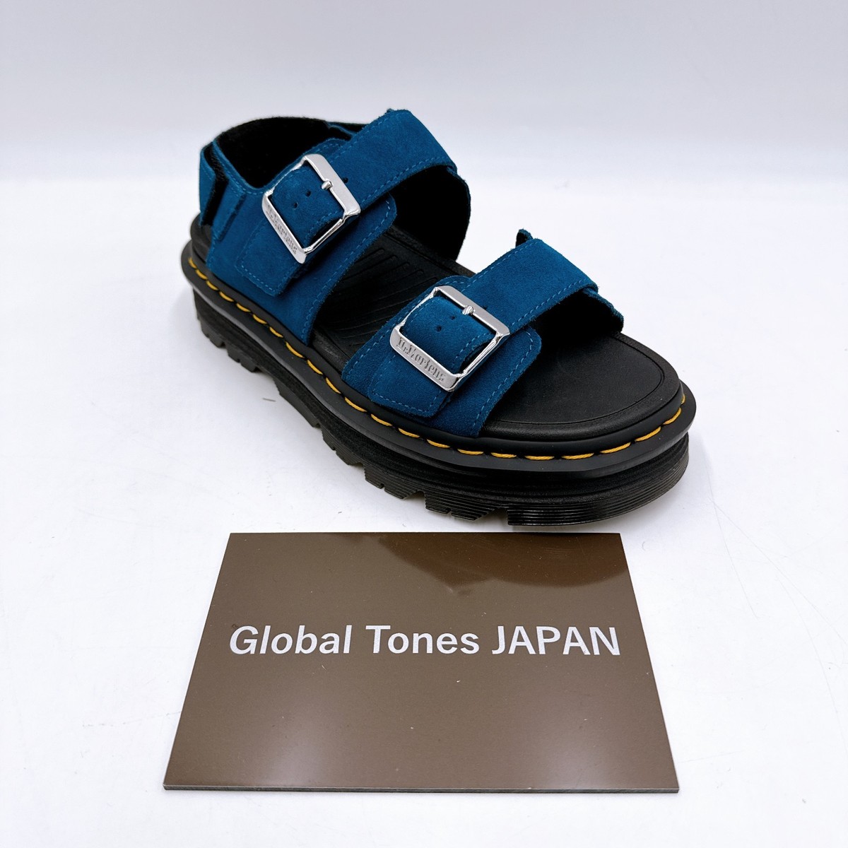 まめ Dr. Martens Zebzag Suede Mules 'Neptune Blue' 31937401