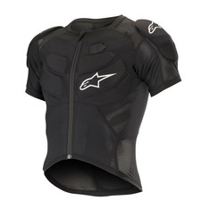 Produktbild - ALPINESTARS Jacke SS Vector Tech schwarz Fahrrad Protektorjacke kurzärnlig