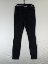 True Craft Jeans Womens 7 Black High Rise Skinny Stretch Denim Pants Casual