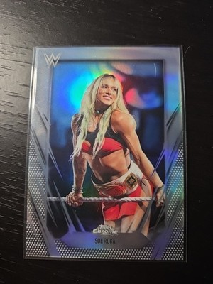2025 Topps Chrome WWE Sol Ruca #34 Refractor
