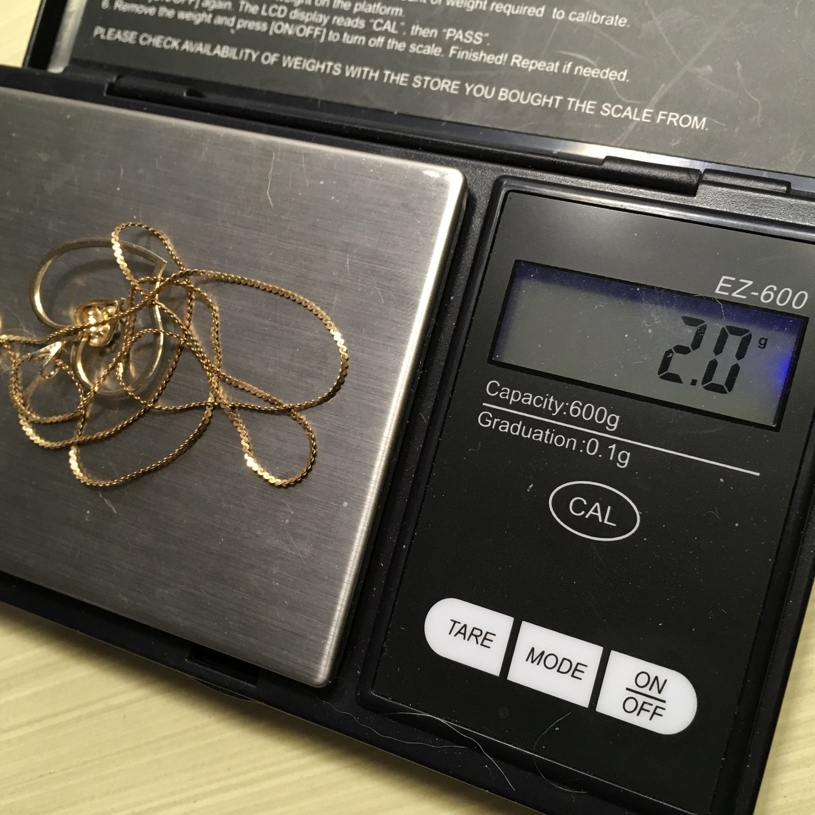 14K Solid Yellow Gold 2g - Solid Necklace Heart 3… - image 5