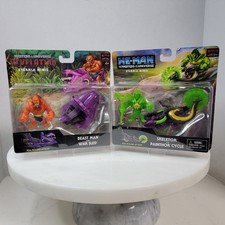 HE-MAN MASTERS OF THE UNIVERSE ETERNIA MINIS 2PK Beast Man & PANTHOR SKELETOR