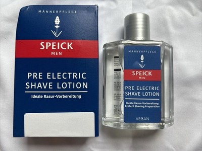 Speick Mens Pre Electric Shave Lotion 3.4 oz | Soothing Skin Care Solution 100ml
