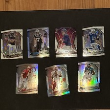 🦌2025 Prizm Football (Lot Of 7)  prism lot multi team-silver, discos, prismatic