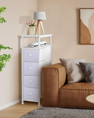 Narrow Dresser for Bedroom, Fabric Tall Dresser & Chests of Drawers with 4 Drawe | eBay Narrow Dresser for Bedroom, Fabric Tall Dresser & Chests of Drawers with 4 Drawe | eBay