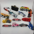 Lot Of 14 Vintage Matchbox Hot Wheels Diecast Car Jeep Boat Tank Construction