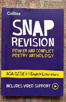 Collins Snap Revision AQA Power & Conflict Poetry Anthology revision book