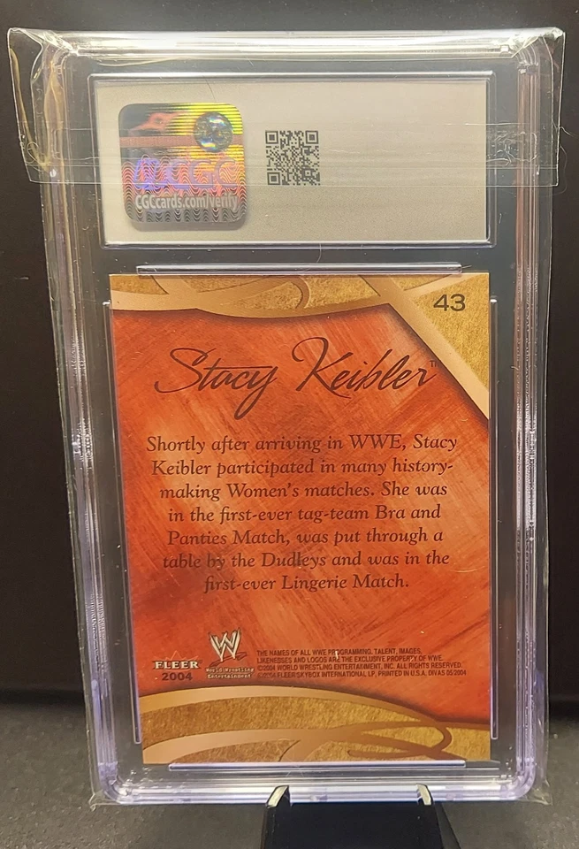 2004 WWE Divine Divas Stacy Keibler #43 CGC 9 Mint - Image 2 of 2