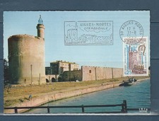 carte 1er jour libération prisonnieres Huguenotes flamme 30 Aigues Mortes 1968