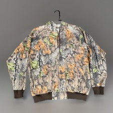 Vintage Clarkfield Outdoors Camo Jacket XL Made USA Waste Management Safety Team