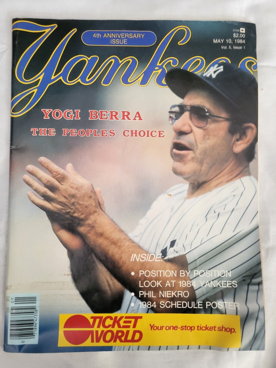 趣味 Yankees MAGAZINE   August 9, 1984  vol,5 Lot of 6 Yankees Magazines 1984 2/23, 5/10, 7/19, 8/9, 9/24, 11/1
