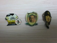 Softbank Hawks Hiko MatsunBK3 Badge Used, Collectible, Japan FFB