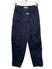 Marithe Francois Girbaud Womens Vintage Pleated Trouser Pants Blue Size 28