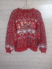 Vintage Spumoni By Franko Sweatshirt Womens Teddy Bears XMAS 90s Size L