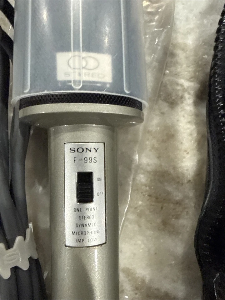 Vintage/retro Sony F-99S Dynamic Stereo Microphone NEW - Image 2 of 3