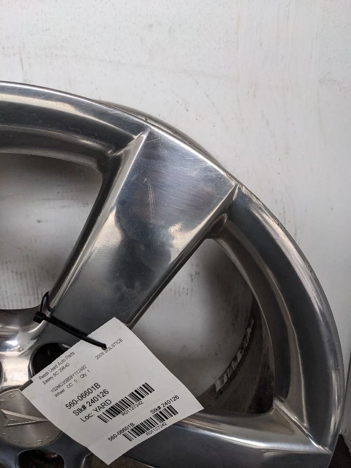 Wheel 18x8 5 Spoke Polished Opt QF8 Fits 06-08 SOLSTICE 1127242 - Image 2 of 4