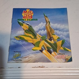Camerica MIG 29 Soviet Fighter NES Box, Manual, One/Two Player, 1991