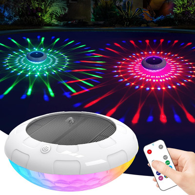 Kingsom Schwimmende Poolbeleuchtung Mit Bunten Lichtershow, RGB Pool Beleuchtung