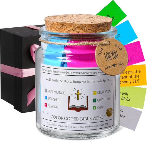 Bible Verse Jar, Read Me When Verses Christian Jar of Prayer