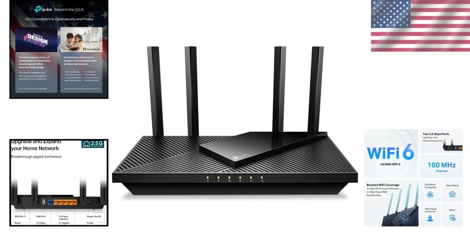 Multi-Gigabit AX3000 WiFi 6 Router - 2.5 Gbps Ports, USB 3.0 - Image 2 of 4