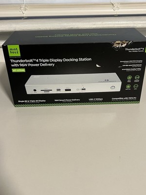 Minthouz Thunderbolt 4 Dock MT-UTD46 12-in-1 96W PD 8K 60Hz Triple 4K 2.5G 