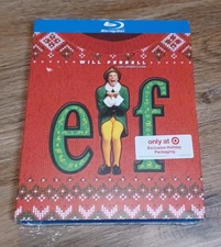 Elf Bluray Target Holiday Exclusive with Slip Cover Sealed Will Ferrell