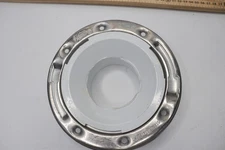 Oatey Spigot Toilet Flange w/Test Cap & Stainless Steel Ring PVC Hub - Dirty