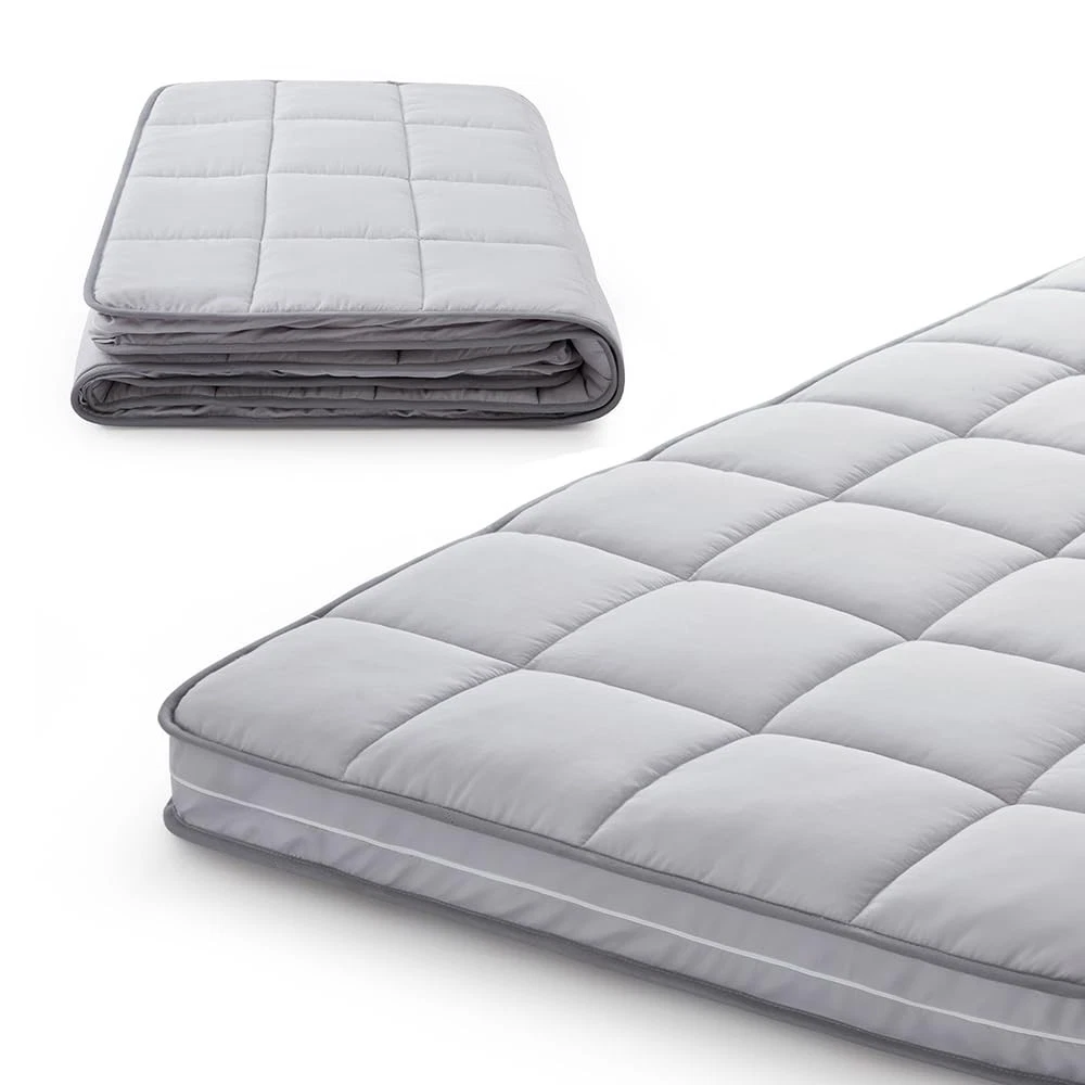 Jamdok 3Inch Narrow Twin Mattress Topper Twin(75"X30"), Gray
