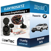Towtec E-Satz 13Polig Universell Passend für BMW X5 Incl. Manual NEU