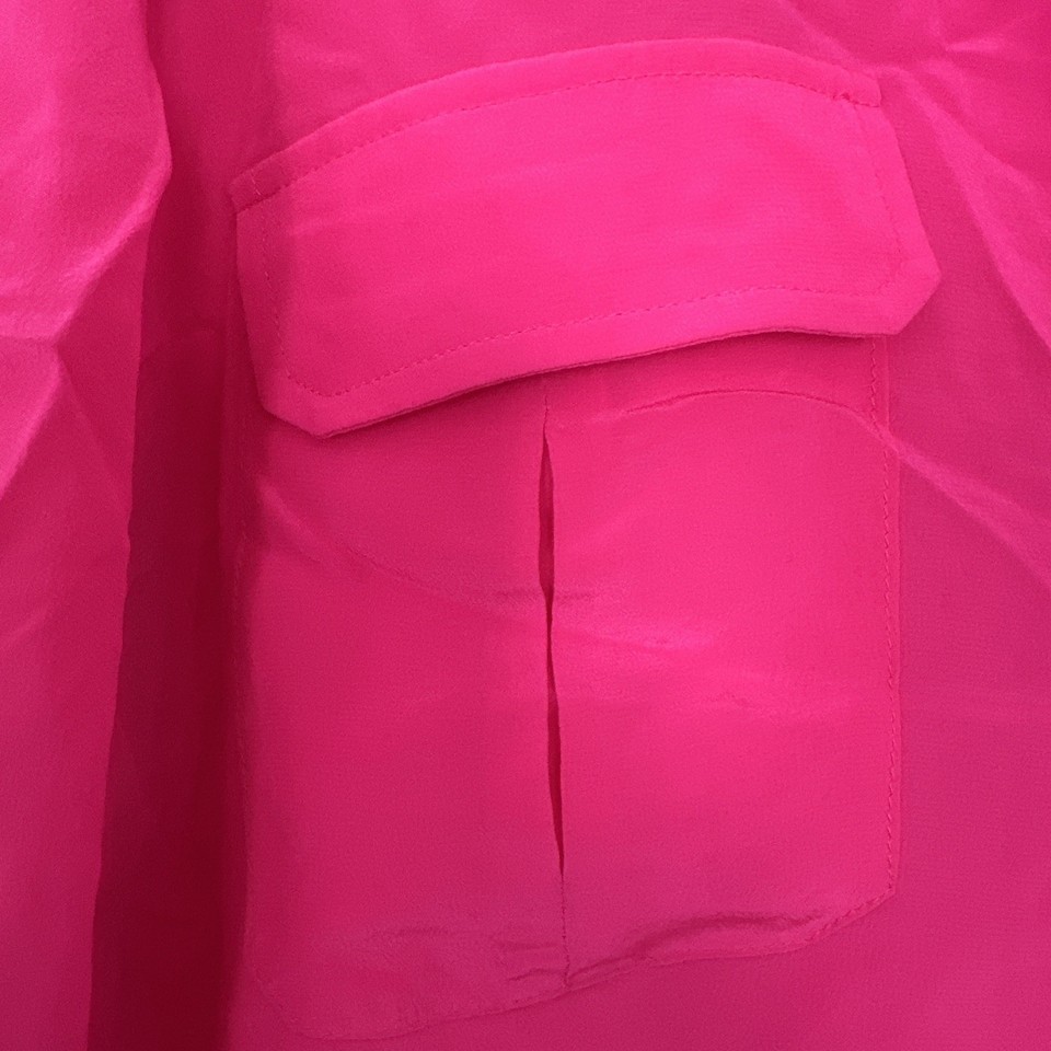 RORY BECCA Neon Pink 100% SILK size L | eBay