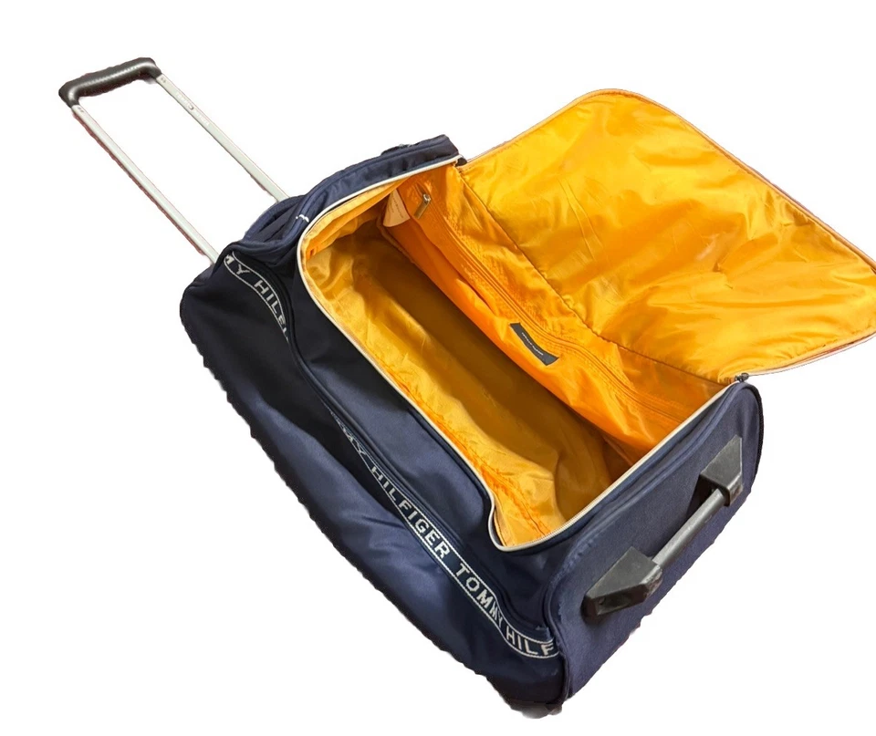 罕见 - 复古 - Tommy Hilfiger - 大旗 - 滚动旅行行李箱 - — 第 3/4 张图片