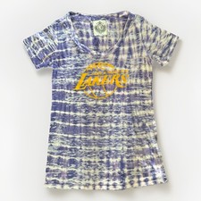 LA Lakers Logo Tie Dye Shirt By Stadium Chic Women's Size Met Baller Made in USA
