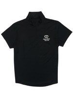 Ashworth Body Mapping Golf Shirt Black Womens Medium Royal Links Club Logo on sale Ashworth Body Mapping Golf Shirt Black Womens Medium Royal Links Club Logo on sale
