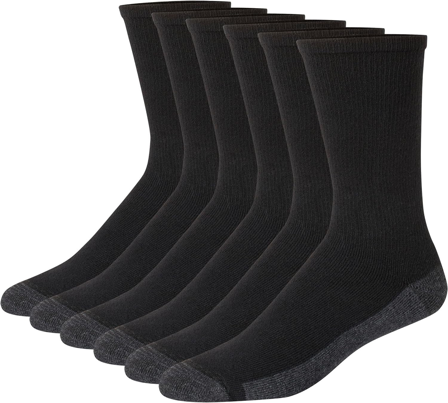 Men'S Max Cushioned Crew Socks, Moisture-Wicking with Odor Control, Multipack alternate view 5