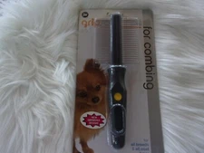 JW GripSoft DoubleSided Comb grooming Dog Pet new deshedding